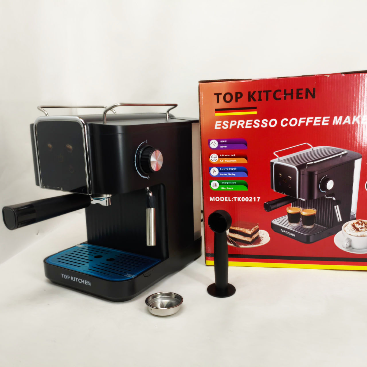 Кавоварка Top Kitchen TK00217 1500 Вт 1,8 л 15 Бар з підігрівом чашок