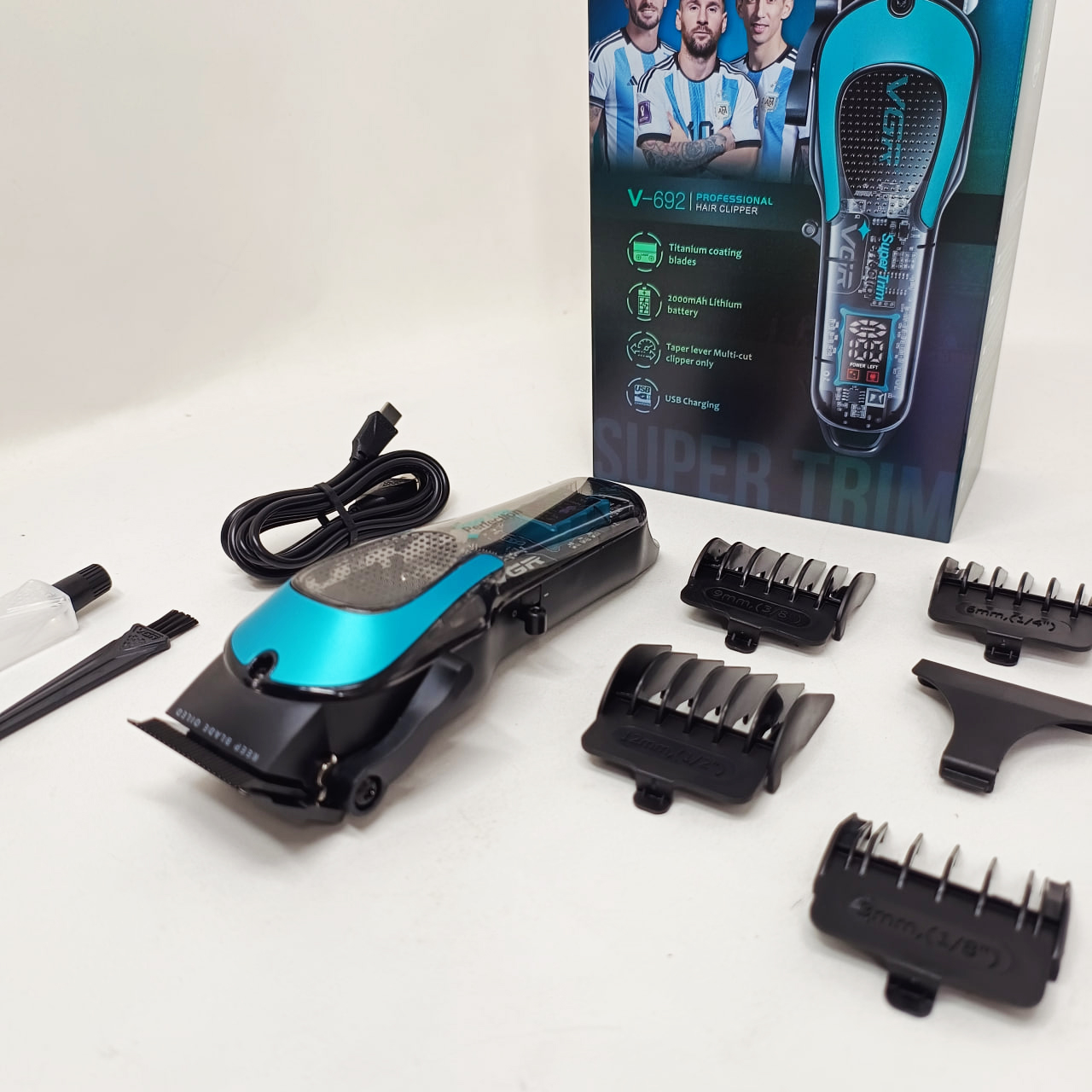 Акумуляторна машинка для стрижки VGR V-692 GREEN - Зображення 2