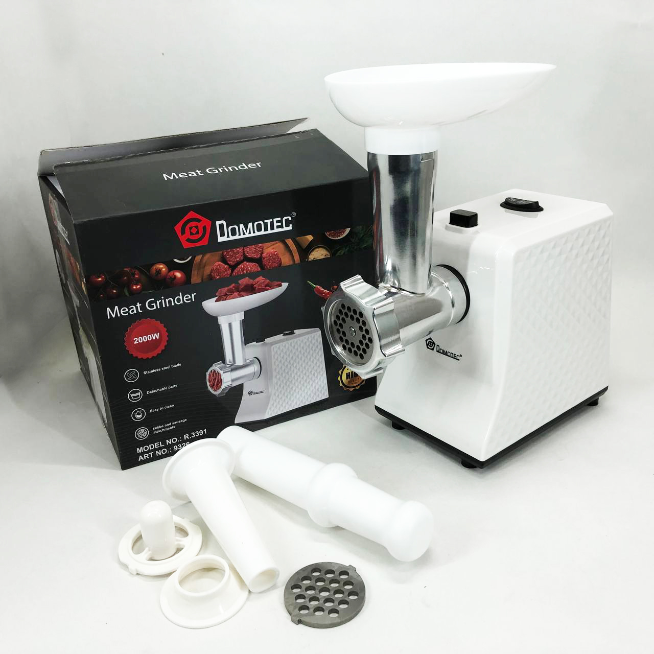 Електрична м’ясорубка Domotec R3391 2000 Вт 3в1