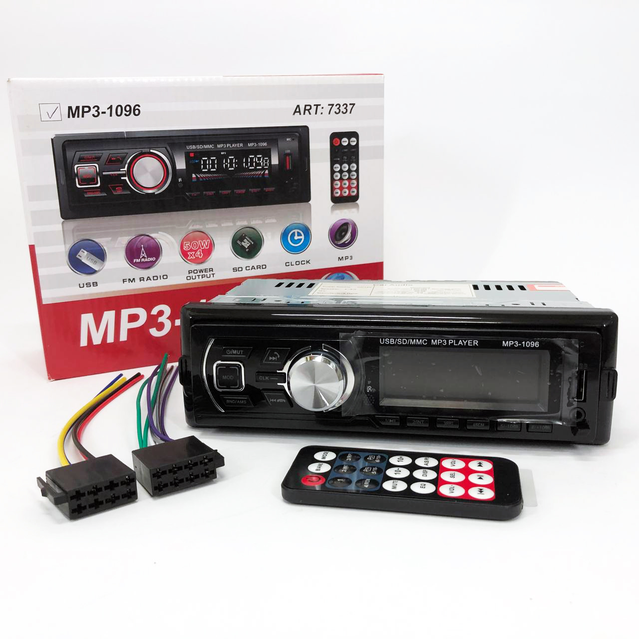 Автомагнітола MP3-1096 BT ISO зі знімною панеллю 4×50 Вт - Зображення 5