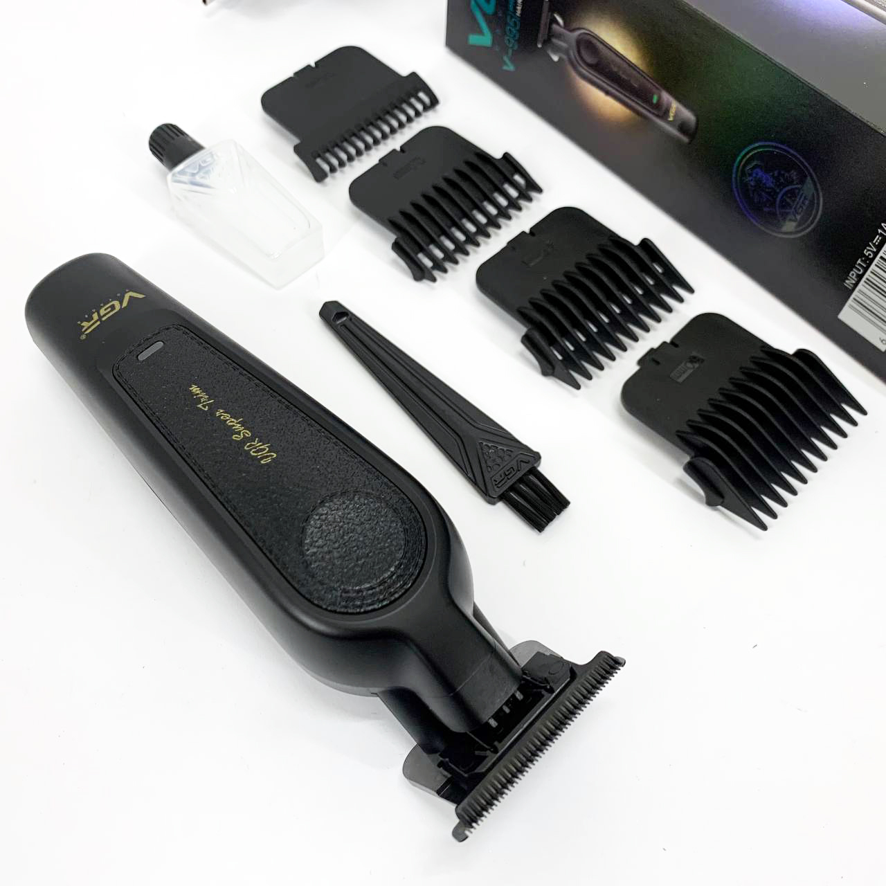Акумуляторна машинка для стрижки VGR V-995 з 4 насадками 2000 мАг USB - Зображення 2