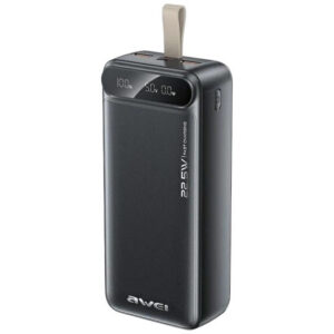 Зовнішній акумулятор Power bank Awei PA-12 30000mAh PD22,5W швидка зарядка