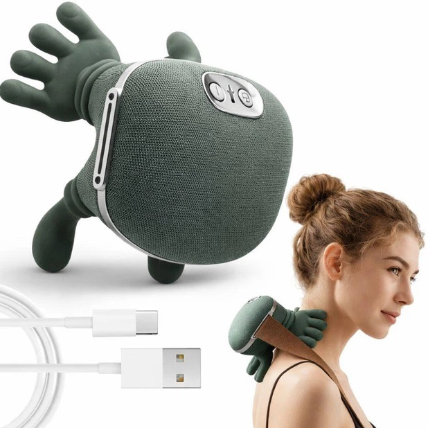 Масажер з ручками для шиї і плечей FZ-831 2000мАг з ІЧ-прогрівом, 3 режими - Зображення 2