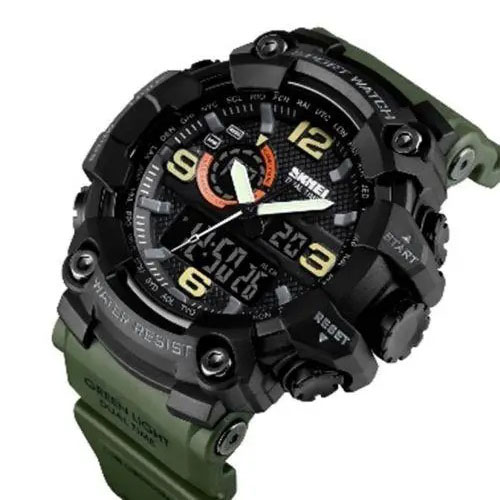 Наручні годинники SKMEI 1520AG Army Green чоловічі зелені - Зображення 4