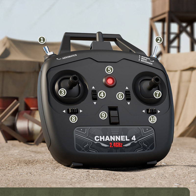 Літак на радіокеруванні SCHE W551 Four-channel Stunt Fighter - Зображення 6