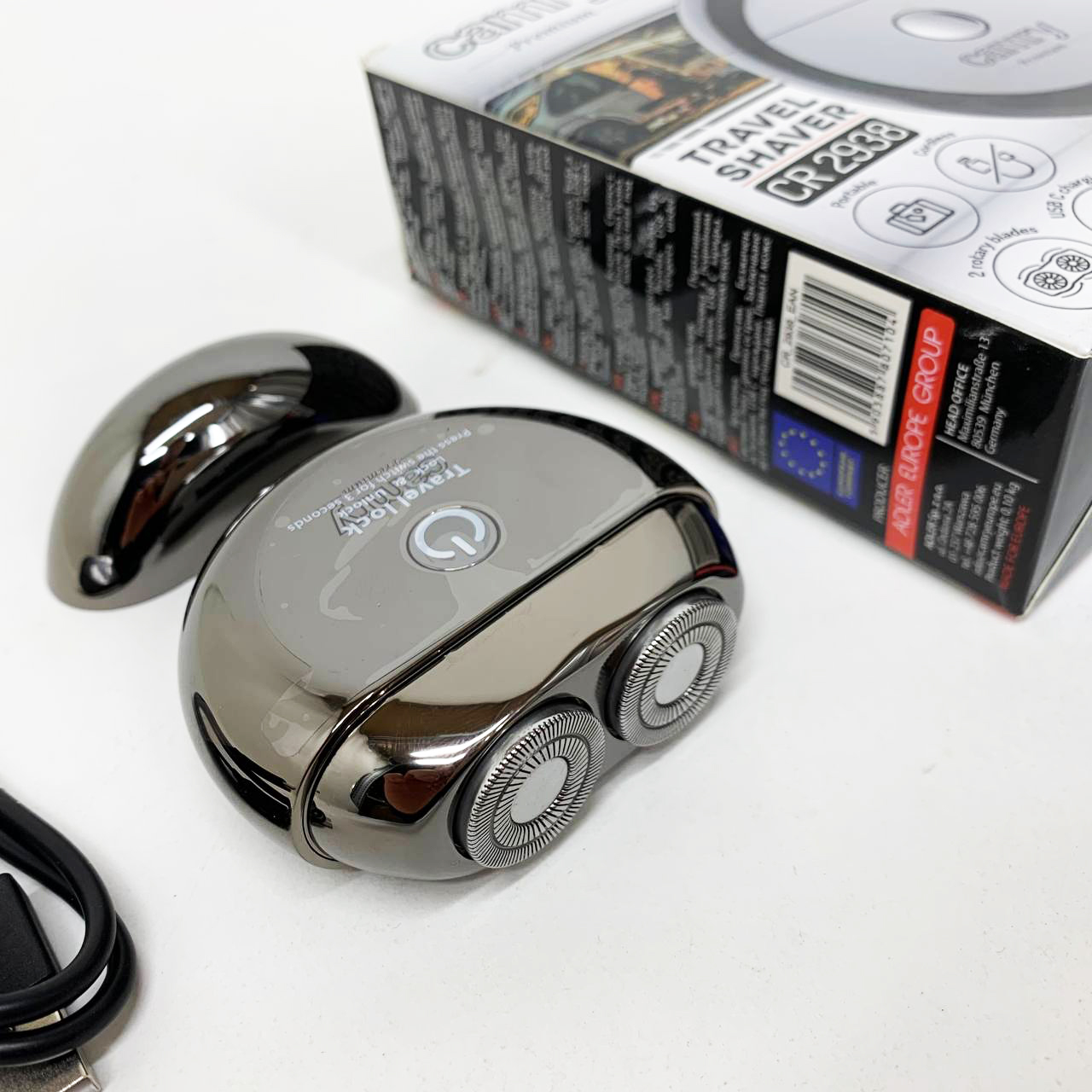 Дорожня бритва Camry CR 2938 з двома головками USB акумуляторними - Зображення 2