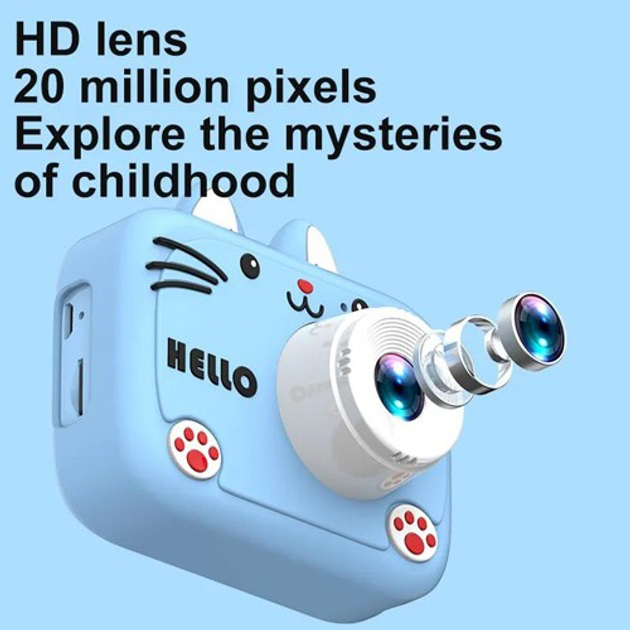Дитячий цифровий фотоапарат X900 Cat - Зображення 4
