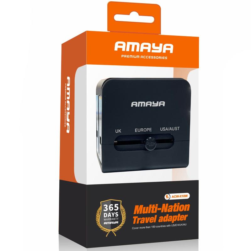 Мережевий універсальний перехідник Amaya X10W 10W + 1USB-A/1C - Зображення 2