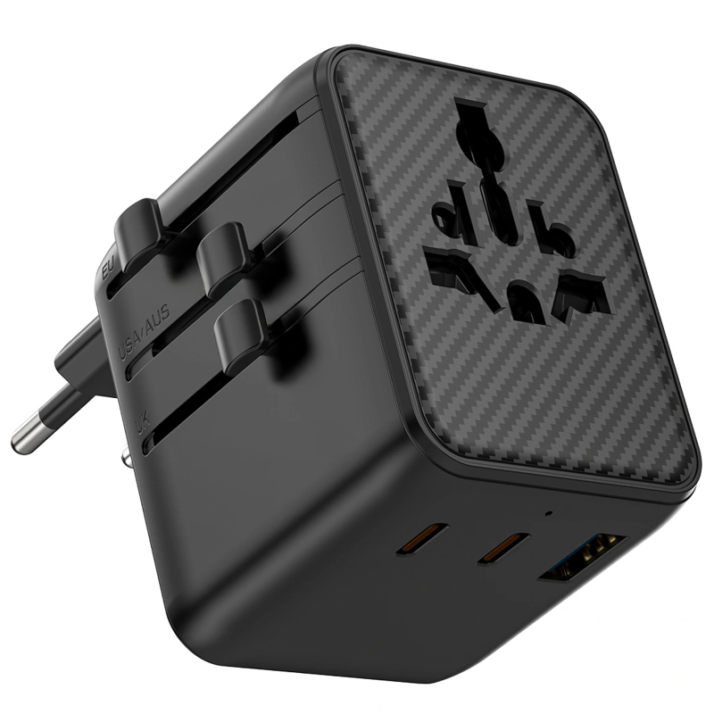 Мережевий універсальний перехідник WIWU UA011 Warrior GaN 25W + 1USB-A/2C - Зображення 3