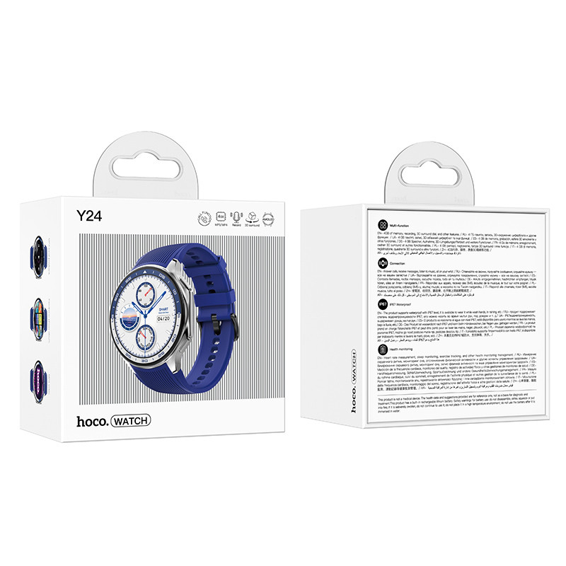Смарт-годинник Hoco Y24 Amoled Smart sports watch (call version) - Зображення 4