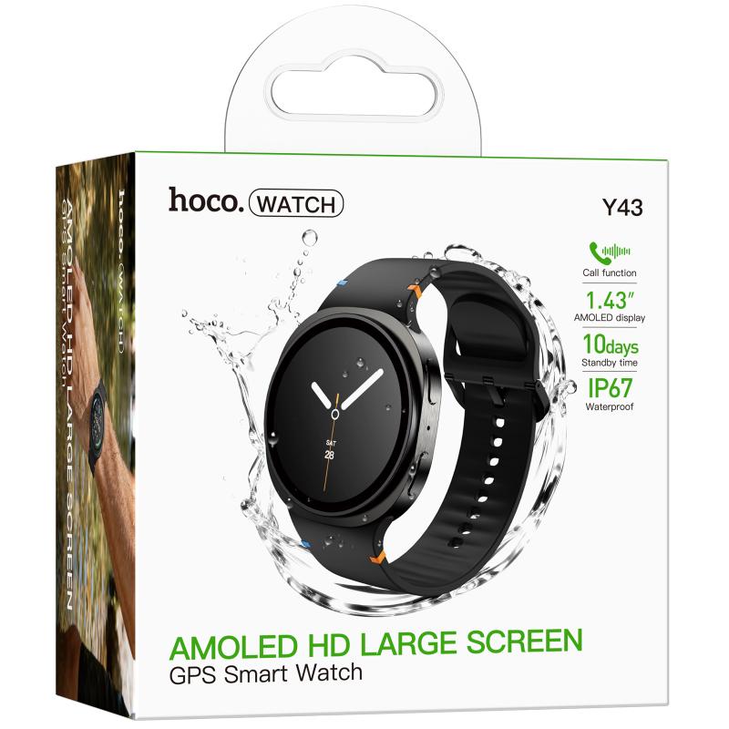 Смарт-годинник Hoco Y43 Amoled Smart sports watch (call version) - Зображення 2
