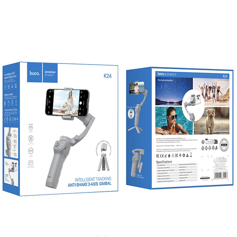 Стабілізатор Hoco K24 Support 3-axis smart gimbal - Зображення 6