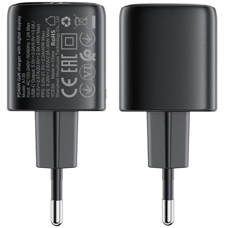 Мережевий зарядний пристрій Acefast A135 PD40W GaN (1USB-C) - Зображення 6