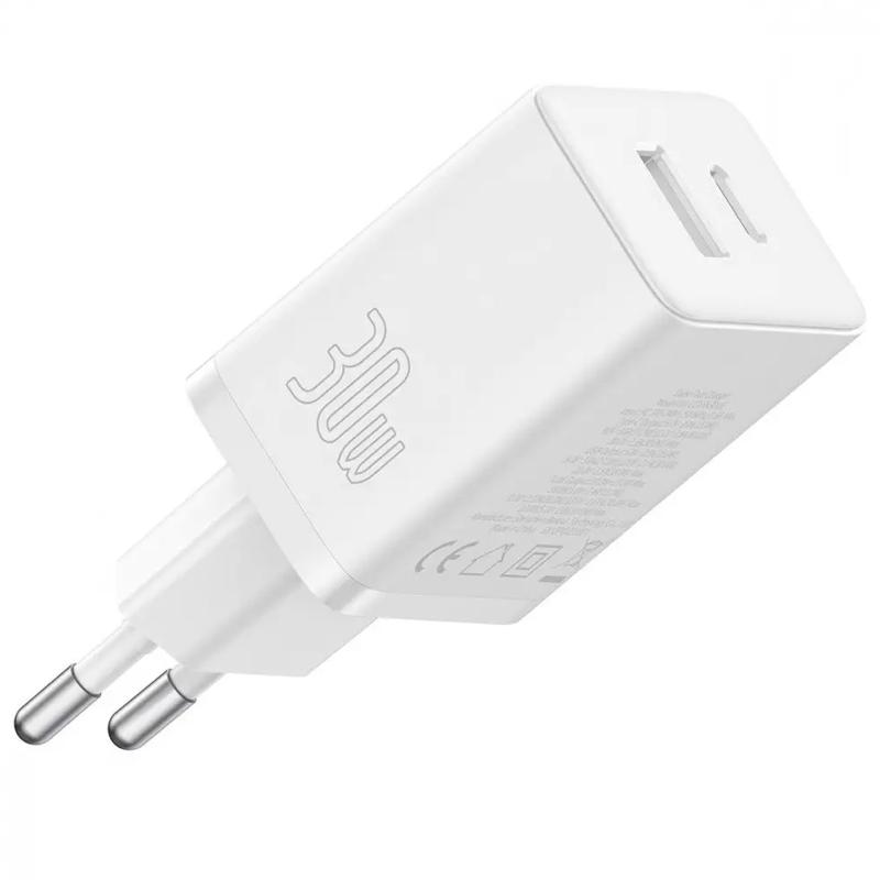 Мережевий зарядний пристрій Baseus Cube Pro Fast Charger PD30W+QC3.0 (1USB-A/1C) (P10111404)