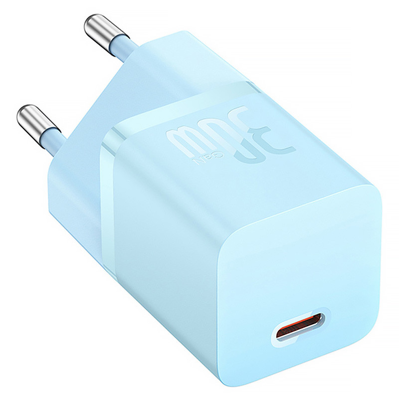 Мережевий зарядний пристрій Baseus GaN5 Fast Charger mini PD30W (1USB-C) + кабель Type-C to Type-C (P10110902) - Зображення 2