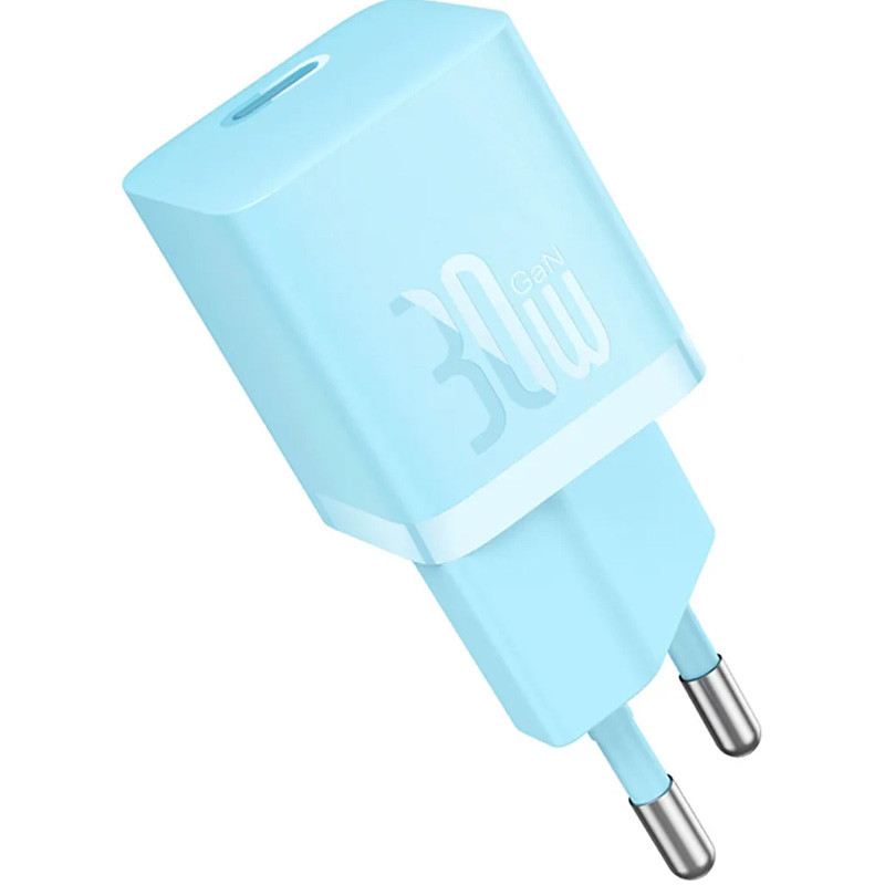 Мережевий зарядний пристрій Baseus GaN5 Fast Charger mini PD30W (1USB-C) + кабель Type-C to Type-C (P10110902) - Зображення 5