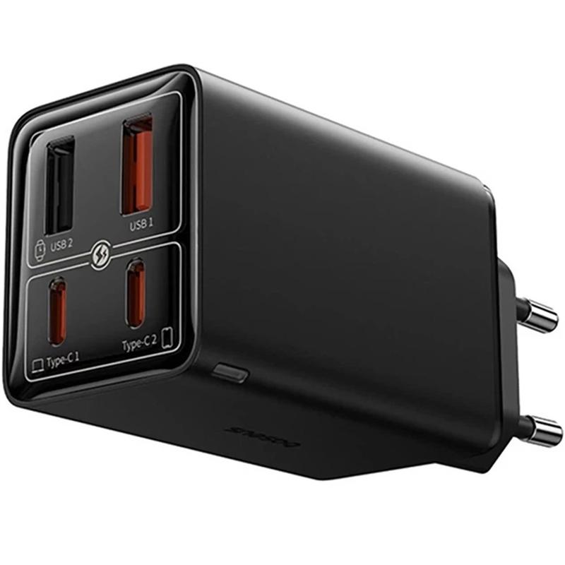 Мережевий зарядний пристрій Baseus GaN6 Pro Fast Charger PD100W+QC3.0 (2USB-A/2C) (P101627)