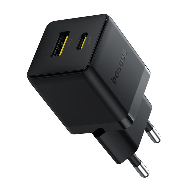 Мережевий зарядний пристрій Baseus Palm Fast Charger PD20W+QC3.0 (1USB-A/1C) + кабель Type-C to Type-C (P10111608) - Зображення 5