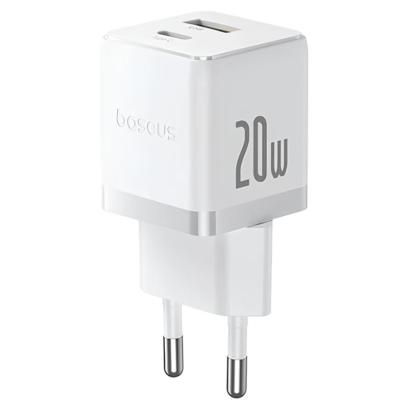 Мережевий зарядний пристрій Baseus Palm Fast Charger 20W (1USB-A/1C) (P10111608)