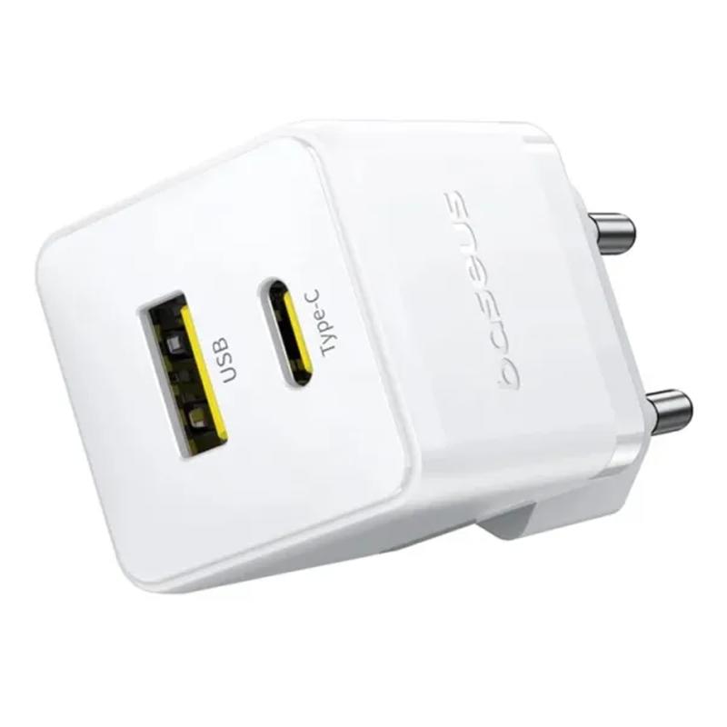 Мережевий зарядний пристрій Baseus Palm Fast Charger 20W (1USB-A/1C) (P10111608) - Зображення 2