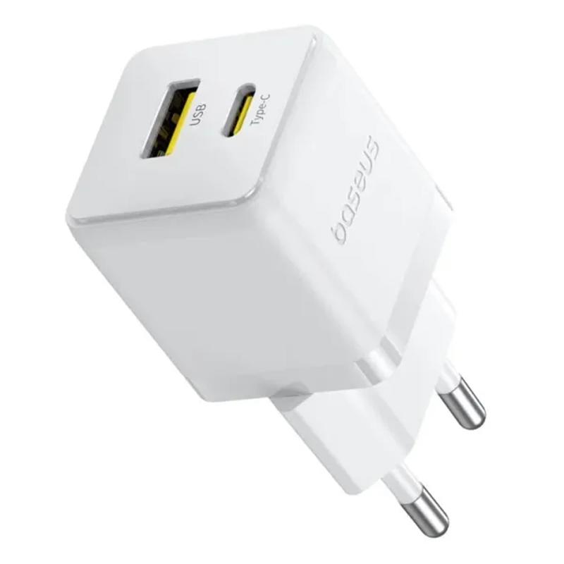 Мережевий зарядний пристрій Baseus Palm Fast Charger 20W (1USB-A/1C) (P10111608) - Зображення 3