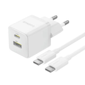 Мережевий зарядний пристрій Baseus Palm Fast Charger PD30W+QC3.0 (1USB-A/1C) + кабель Type-C to Type-C (P1011160A)