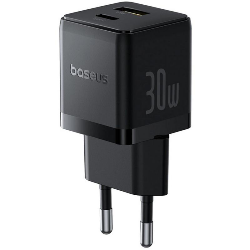 Мережевий зарядний пристрій Baseus Palm Fast Charger 30W (1USB-A/1C) (P1011160A)