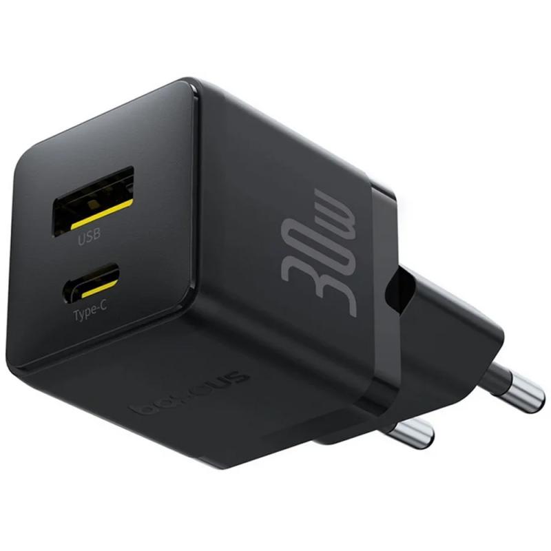 Мережевий зарядний пристрій Baseus Palm Fast Charger 30W (1USB-A/1C) (P1011160A) - Зображення 5
