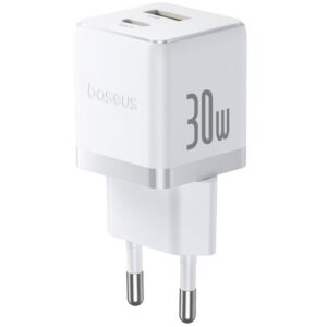 Мережевий зарядний пристрій Baseus Palm Fast Charger 30W (1USB-A/1C) (P1011160A)