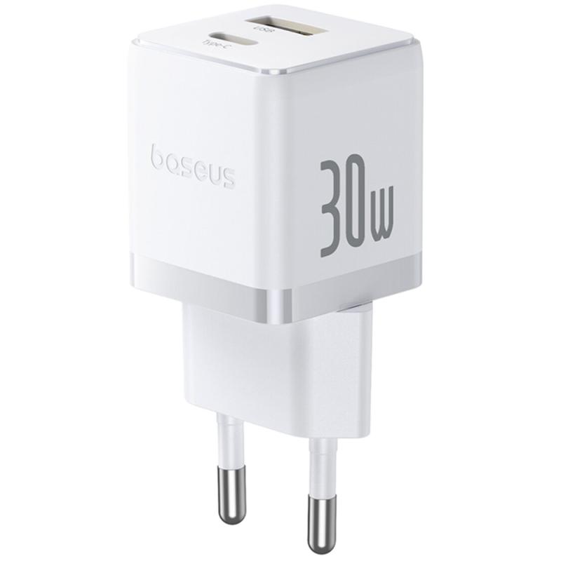 Мережевий зарядний пристрій Baseus Palm Fast Charger 30W (1USB-A/1C) (P1011160A)
