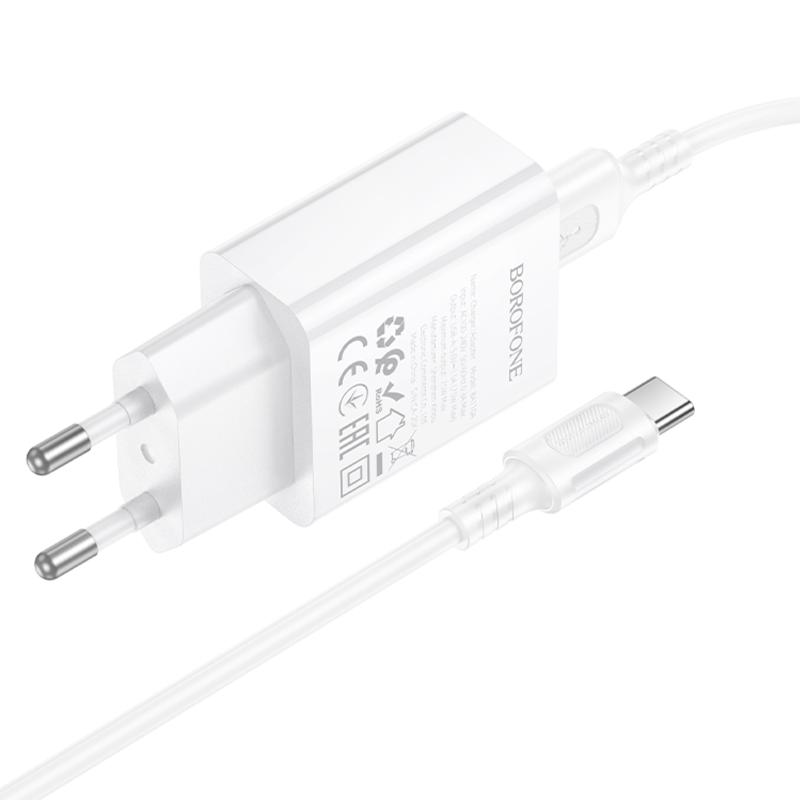 Мережевий зарядний пристрій Borofone BA110A Lemi 7.5W (1USB-A) + кабель USB to Type-C - Зображення 5