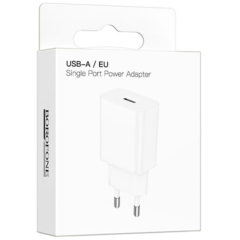 Мережевий зарядний пристрій Borofone BA110A Lemi 7.5W (1USB-A) - Зображення 2