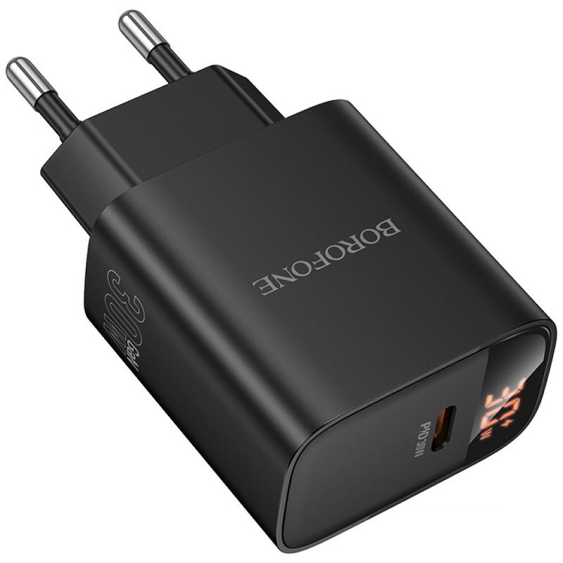 Мережевий зарядний пристрій Borofone BA97A PD30W (1USB-C) - Зображення 3