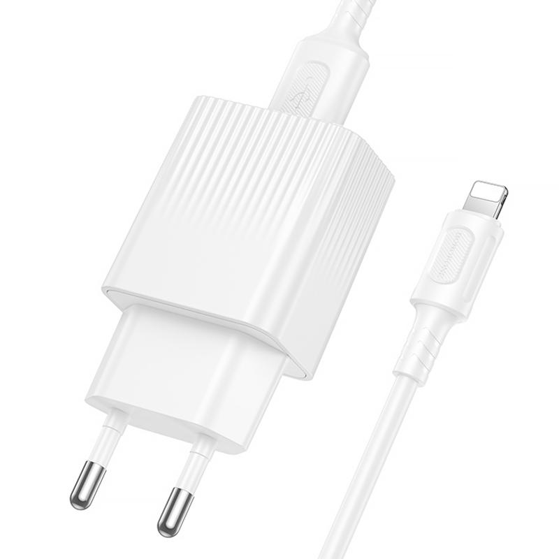 Мережевий зарядний пристрій Borofone BAS71A Source 10.5W (1USB-A) + кабель USB to Lightning - Зображення 3