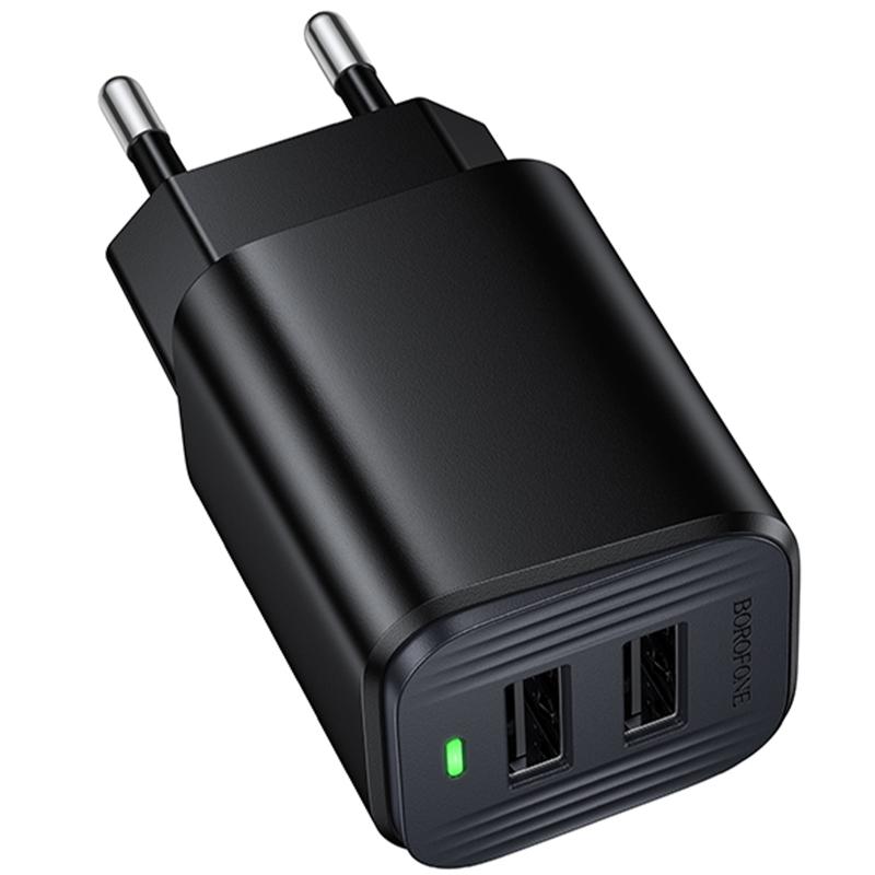 Мережевий зарядний пристрій Borofone BAS81A Star 10.5W (2USB-A)