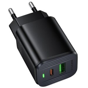 Мережевий зарядний пристрій Borofone BAS83A Star PD20W+QC3.0 (1USB-A/1C)
