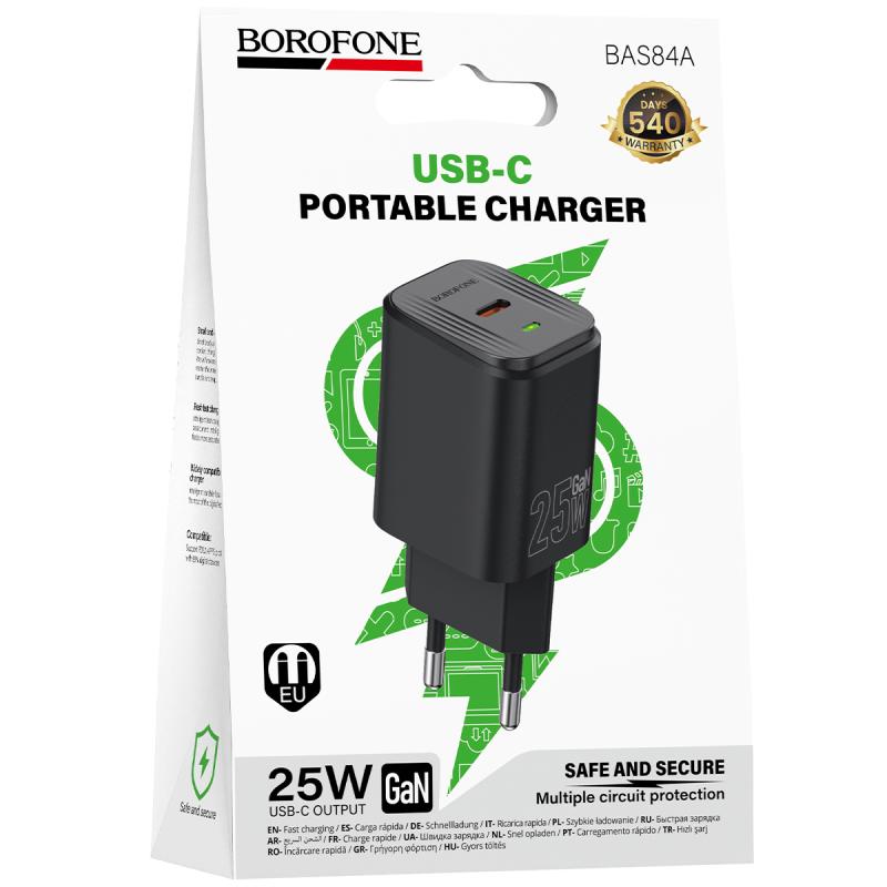Мережевий зарядний пристрій Borofone BAS84A Star PD25W (1USB-C) - Зображення 2