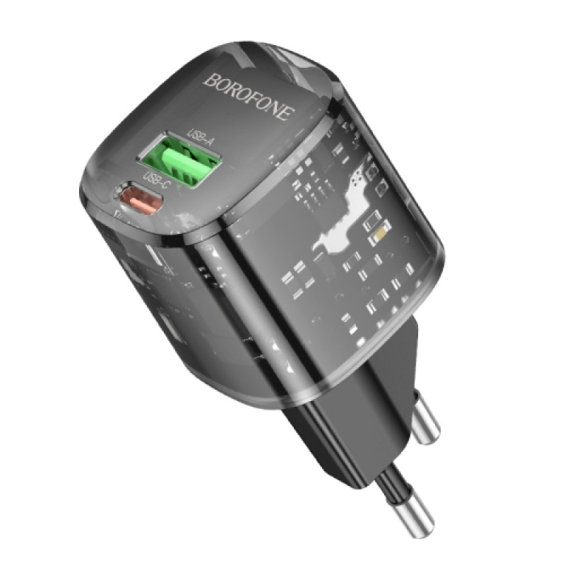 Мережевий зарядний пристрій Borofone BN17 Sunlight PD20W+QC3.0 (1USB-A/1C)