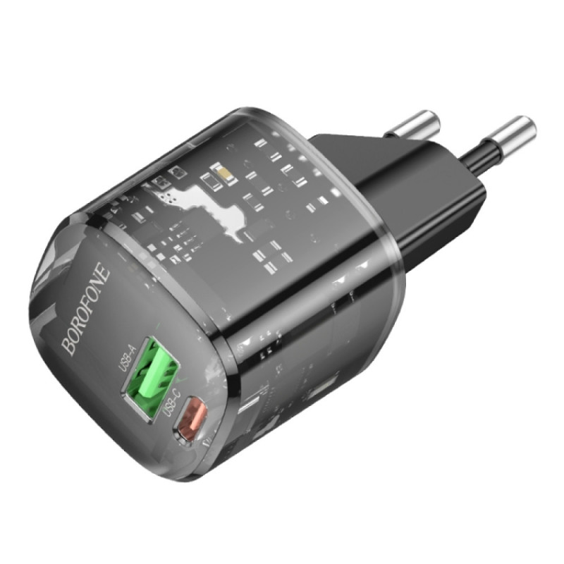 Мережевий зарядний пристрій Borofone BN17 Sunlight PD20W+QC3.0 (1USB-A/1C) - Зображення 4