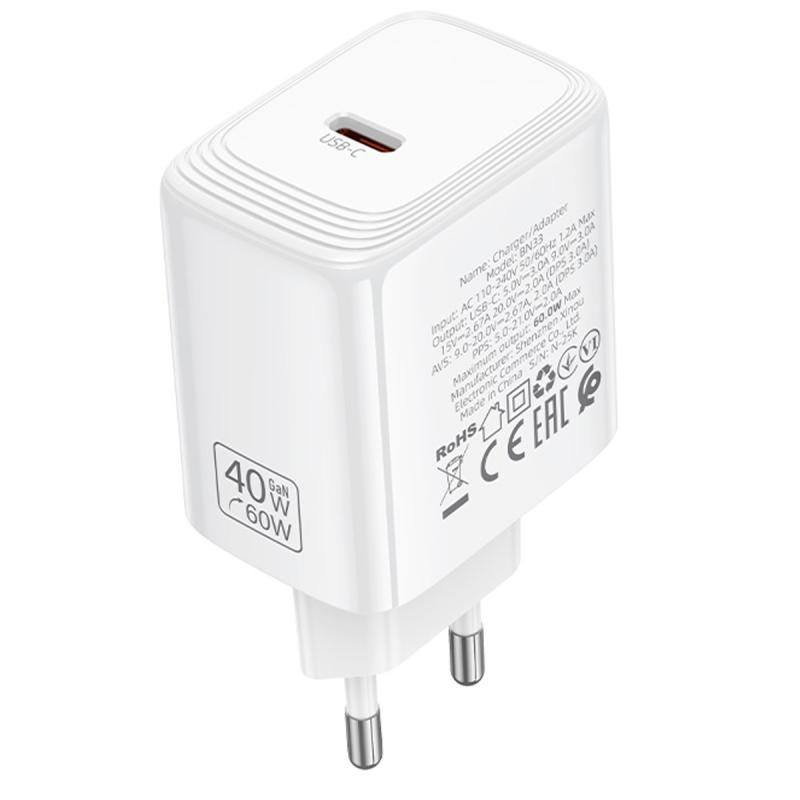 Мережевий зарядний пристрій Borofone BN33 Fuente PD40W (1USB-C) - Зображення 4