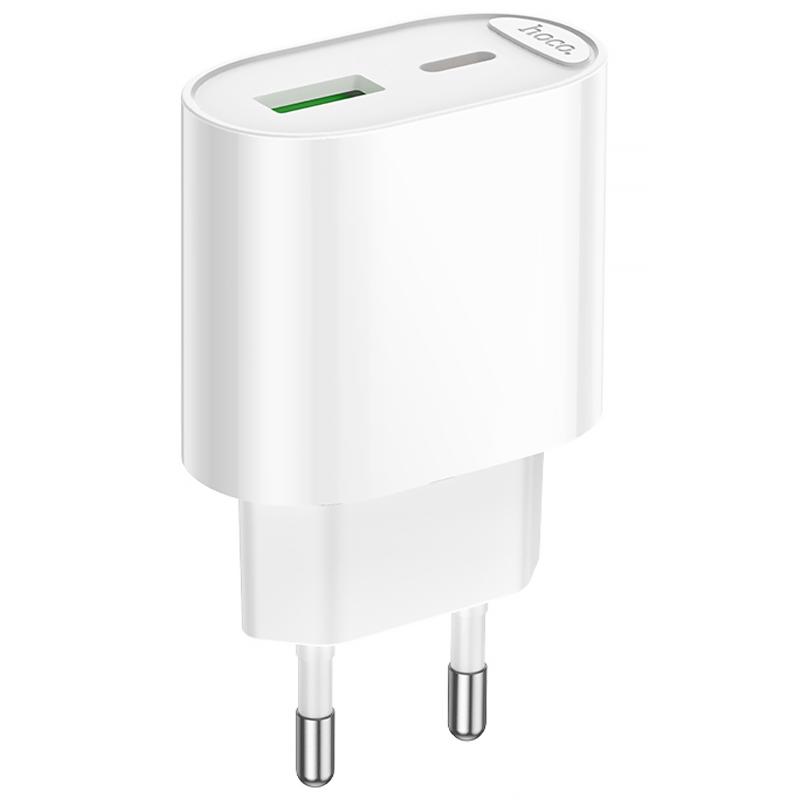 Мережевий зарядний пристрій Hoco C109A Fighter PD20W+QC3.0 (1USB-A/1C)