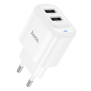 Мережевий зарядний пристрій Hoco C141A Smart 2.1A (2USB-A)