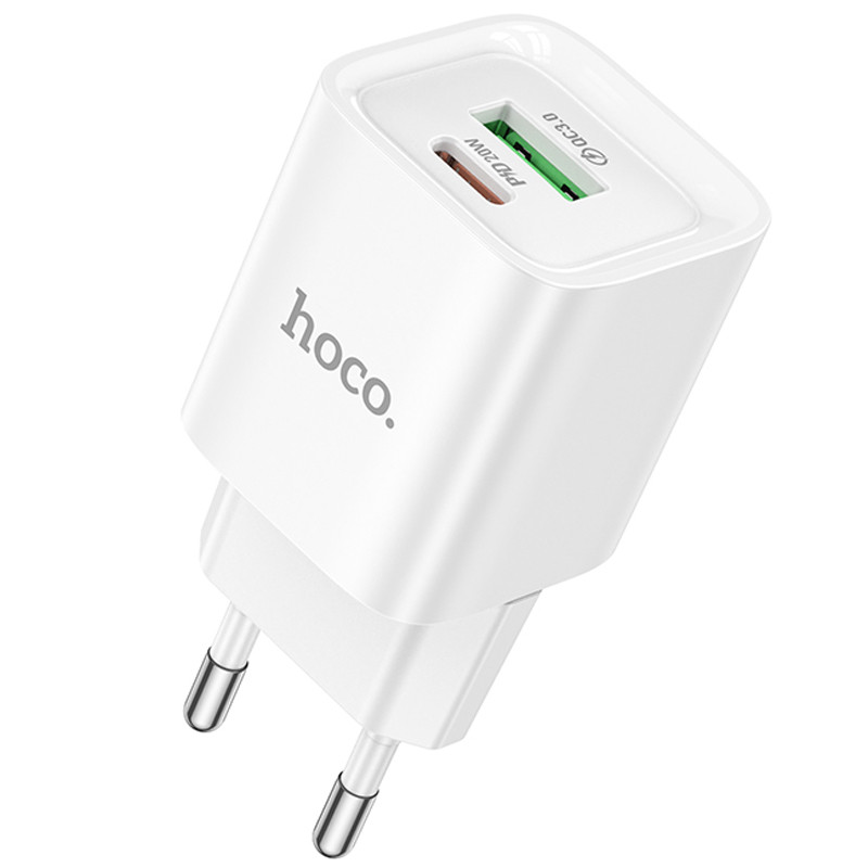 Мережевий зарядний пристрій Hoco C147A PD20W+QC3.0 (1USB-A/1C)