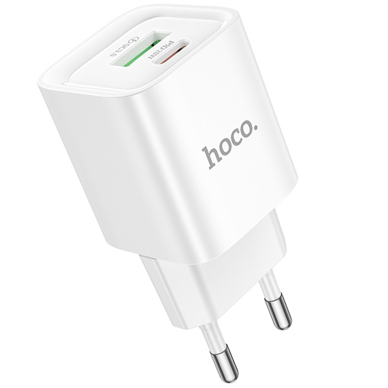 Мережевий зарядний пристрій Hoco C147A PD20W+QC3.0 (1USB-A/1C) - Зображення 4