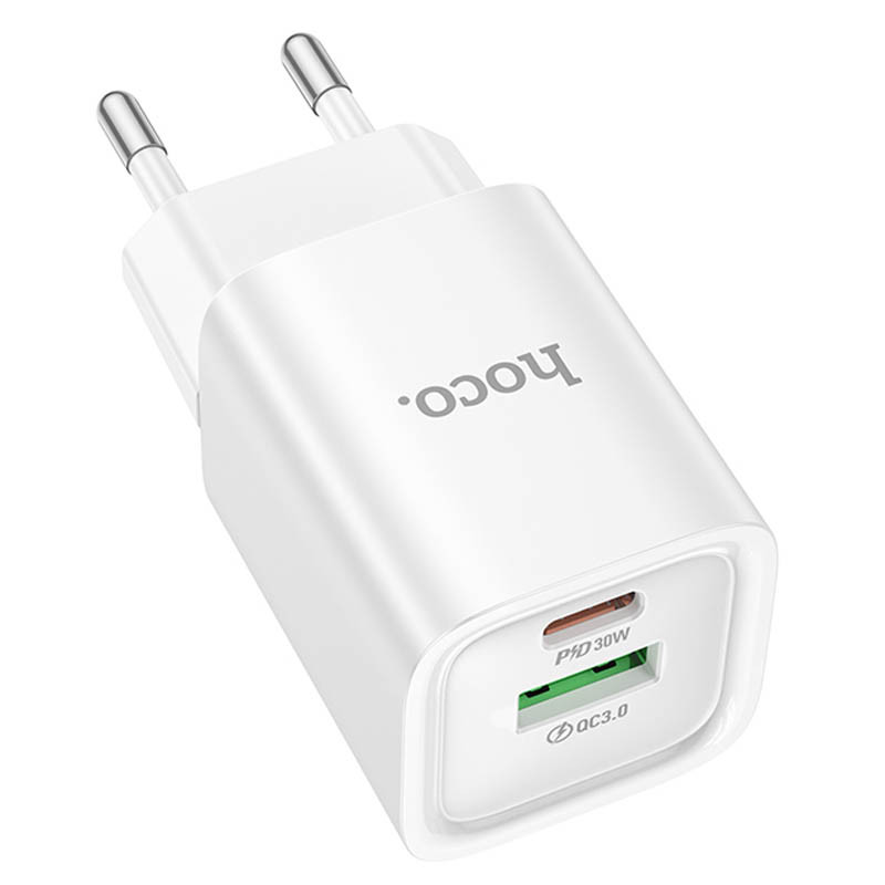 Мережевий зарядний пристрій Hoco C149A Charm PD30W+QC3.0 (1USB-A/1C) - Зображення 2