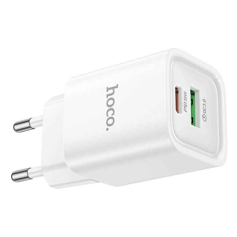 Мережевий зарядний пристрій Hoco C149A Charm PD30W+QC3.0 (1USB-A/1C) - Зображення 4