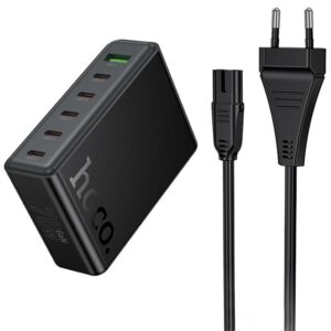 Мережевий зарядний пристрій Hoco C152A Modern PD70W 6in1 (5USB-C і 1USB-A)