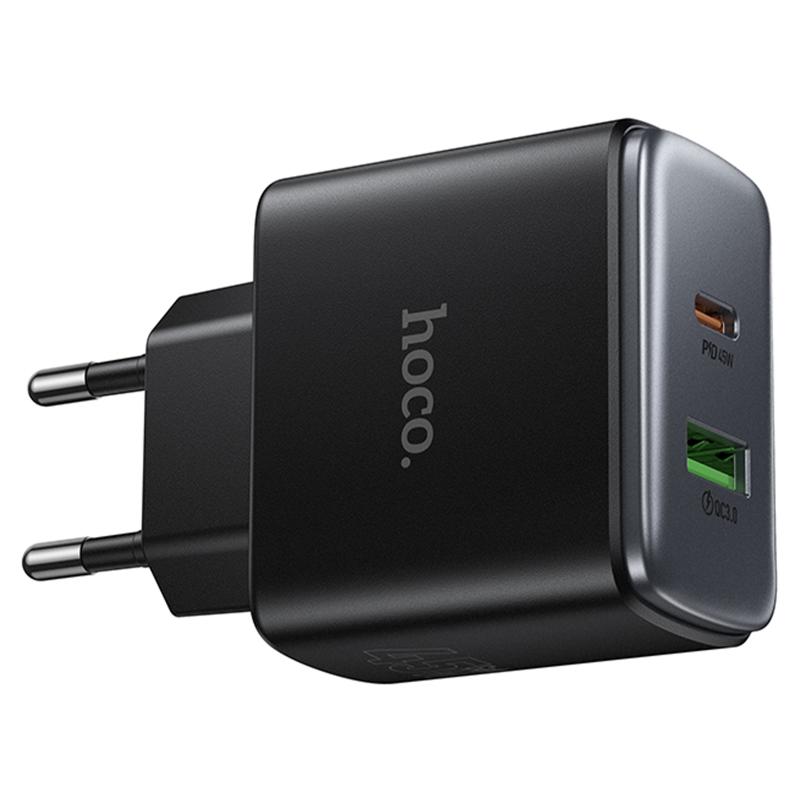 Мережевий зарядний пристрій Hoco C158A Upgrade PD45W (1USB-A/1C) - Зображення 4