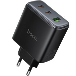 Мережевий зарядний пристрій Hoco C160A Upgrade PD65W+QC3.0 (1USB-A/2C)