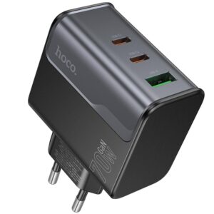Мережевий зарядний пристрій Hoco CS75A Star Speed PD70W+QC3.0 (1USB-A/2C)